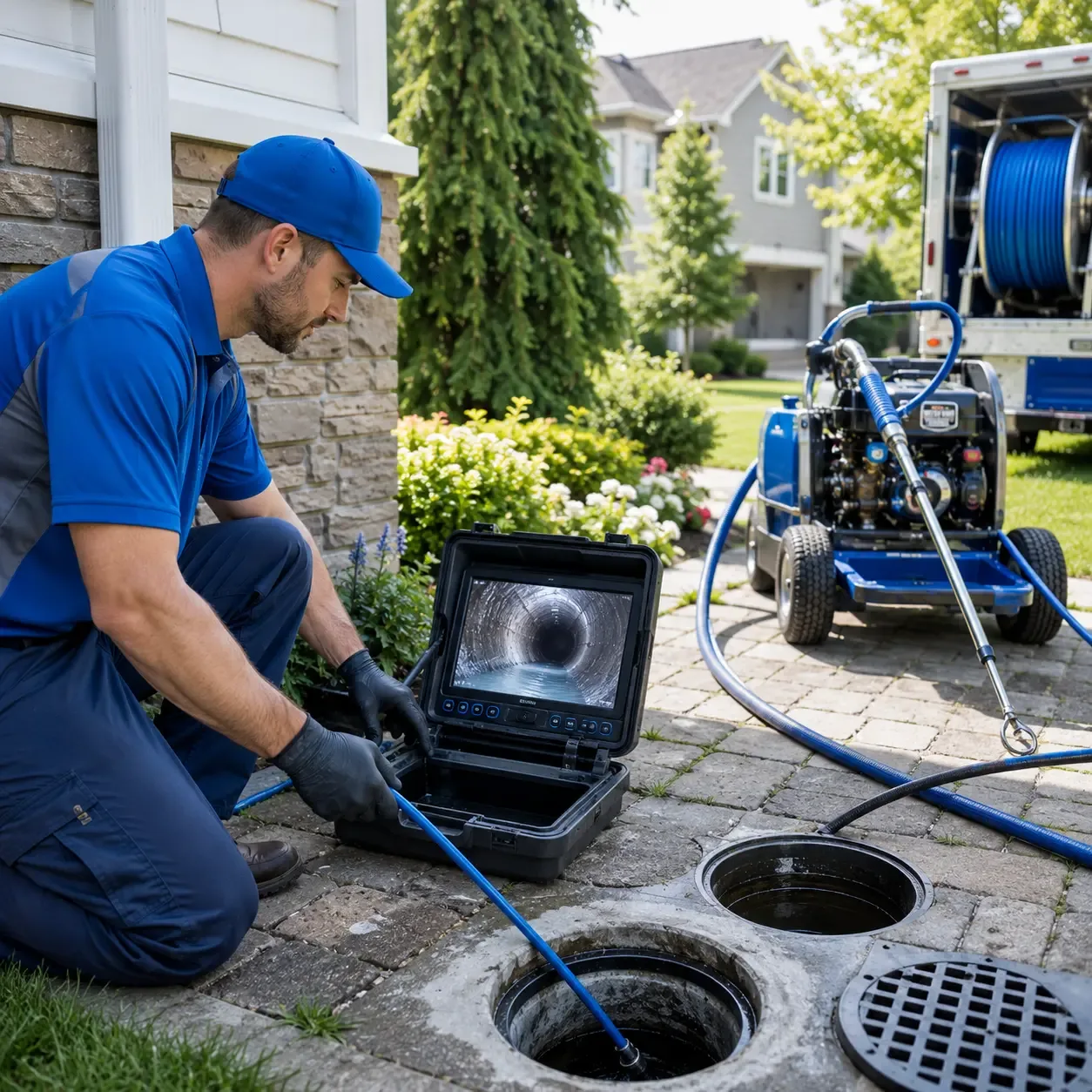 Outdoor drain cleaning professionals serving Tuckerton, NJ